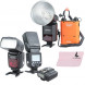 Godox WITSTRO ad360ii-c TTL Leistungsstark + PB960 Lithium Power Pack Schwarz + X1 C TTL Speedlite Transmitter + tt685 C Kamera Flash + S-Type Bowens Speedlite Halterung für Canon EOS Kamera-09